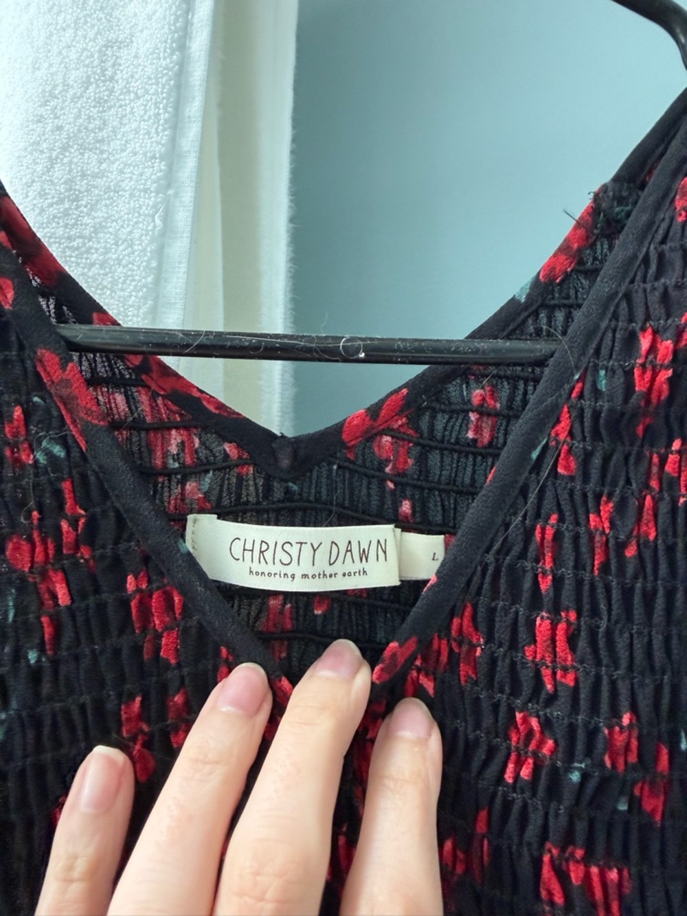 Christy Dawn Bodie Dress in Night Lily - Large - Maxi Dress, lightly tailored - Picture 4 of 5